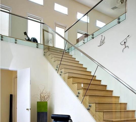 Steel Stair Railing With Glass